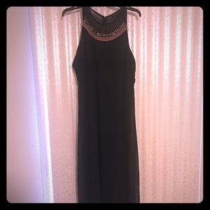 Full length navy gown by Forever 21